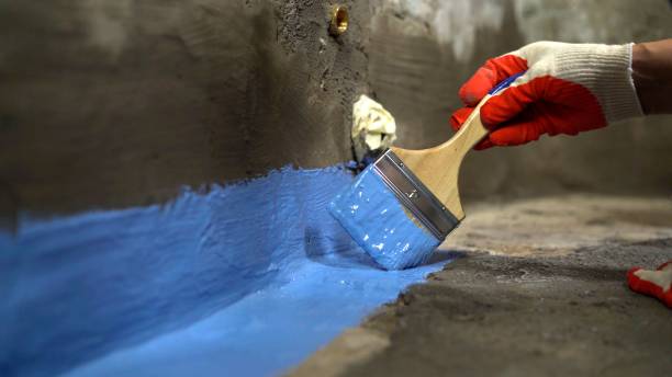 Commercial Waterproofing project at a Somerset Center, MI business property by SJ Waterproofing Pros